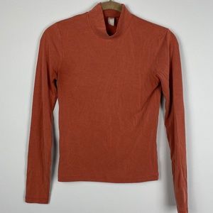 American Apparel Long Sleeve Turtleneck Tee Medium